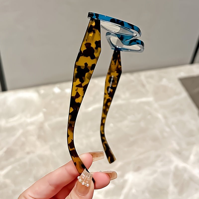 Square Glasses Frames - Unisex Retro Acetate Eyewear for Women & Men - HalleBeauty